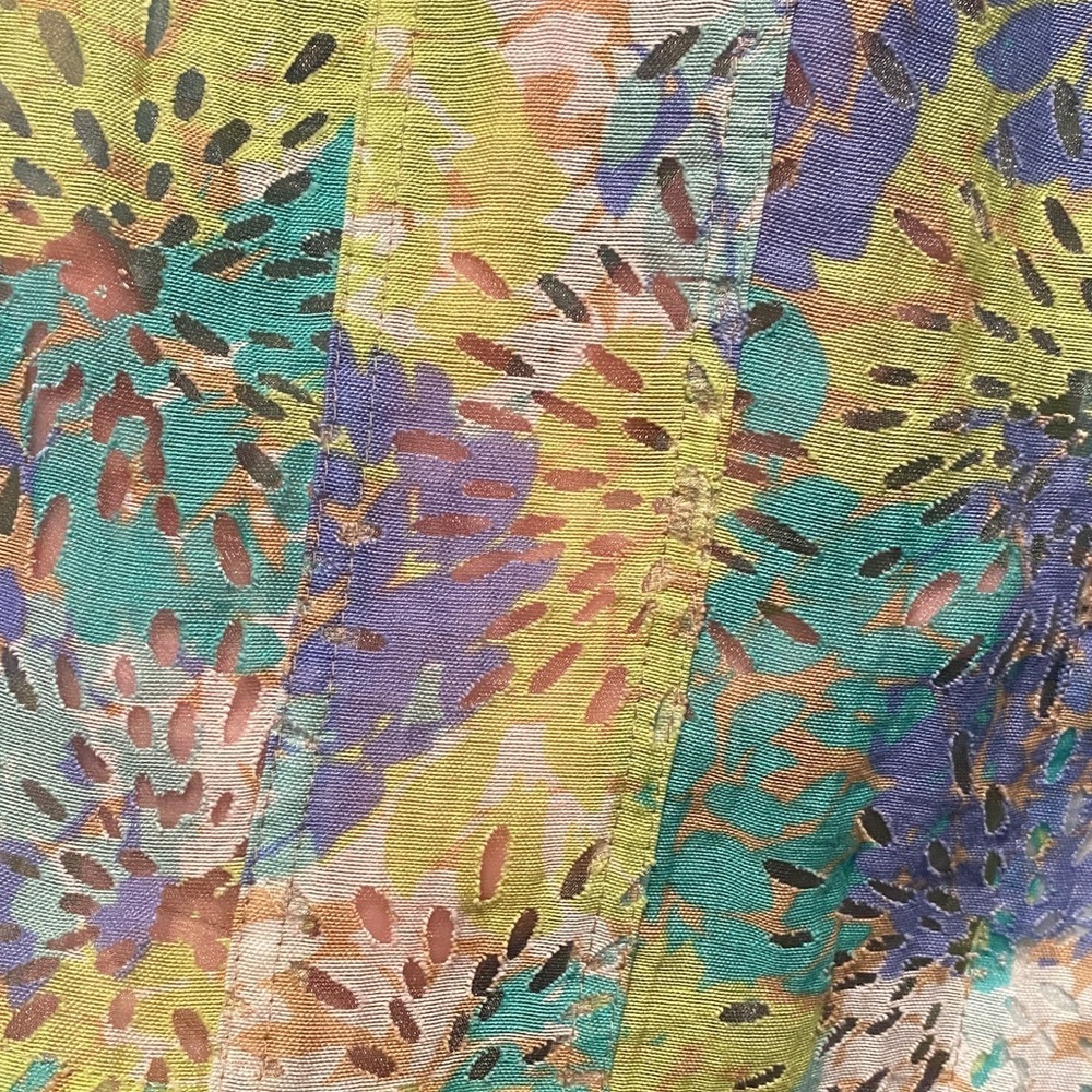 Ruby Rd Blue Green Textured Jacket Lightweight Button Up Layering Top 18 Artsy - Picture 7 of 12